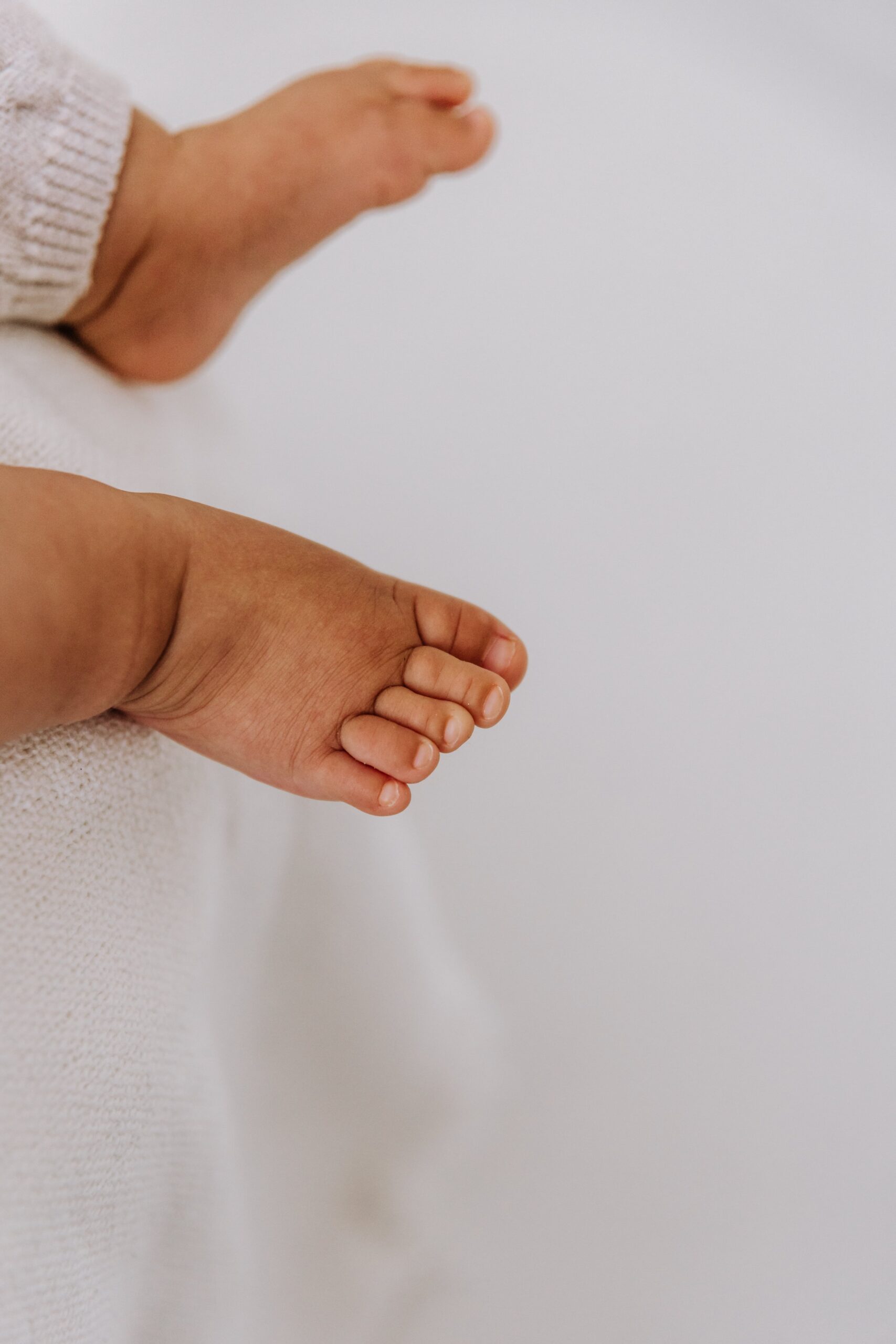 Babyfuß eines Babyshootings in Bremen